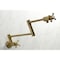 Kingston Brass KS4107BX Wall Mount Pot Filler, Brushed Brass KS4107BX - alternate 2
